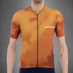 Carnac Men's Meteo Short Sleeve Jersey / Gold -Planetx Shop CLCAMSSJG P3