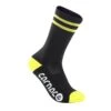 Carnac Stripe Perform Cycling Socks / Black & Zesty Lime -Planetx Shop CLCASTRPCSBZL P1