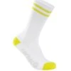 Carnac Stripe Perform Cycling Socks / White & Zesty Lime -Planetx Shop CLCASTRPCSWZL P1