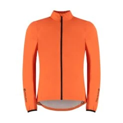 Carnac Men's Orange Waterproof Cycling Rain Jacket