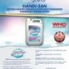 Handi-San WHO Approved Hand Sanitiser -Planetx Shop HNLSHANSAN P2 01