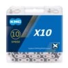 KMC X10 10 Speed Chain / 114 / Silver/Black -Planetx Shop k100a
